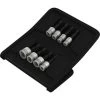 WERA Assortiment De Douilles En Acier Inoxydable 1/4'', 50 Mm De Long, 8 Pièces, Contenu : 5 5,5 7 8 10 13 Mm 1/4 3/8 Pouce