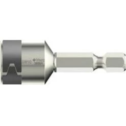 WERA Douille 1/4'' Acier Inoxydable, 50 Mm Long, En Pouces Américains, Cote S/plats : 1/4 Pouces