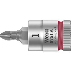 Wera 8751 A 05003350001 Cruciforme Phillips Douille-embout PH 1 1/4 (6.3 Mm)