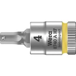 Wera 8740 A 05003333001 6 Pans Intérieurs Douille-embout 4 Mm 1/4 (6.3 Mm)