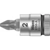 Wera 8755 A 05003354001 Vis Pozidriv Douille-embout PZ 2 1/4 (6.3 Mm)