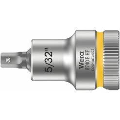 Wera Douille-embout Zyklop Pour Vis à Six Pans Creux, à Emmanchement 3/8 Avec Fonction De Retenue 8740 B HF, 5/32" - 05003083001