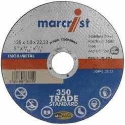 WERA Disque à Tronçonner 350 Ultra Fin Pour Métal Et Inox Diamètre 125 X 1,0 Mm