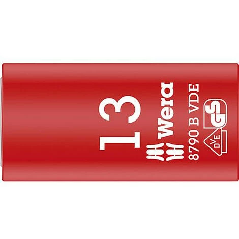 Cle A Cliquet WERA 8790 B VDE Ouverture De Cle 13,0mm Traction 9,52mm (3/8") 1 Cle A Cliquet WERA 8790 B VDE Ouverture De Cle 13,0mm Traction 9,52mm (3/8")