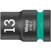 Douille Impact WERA 1/2", 6 Pans, Court, SW 21,0 Longueur 38mm