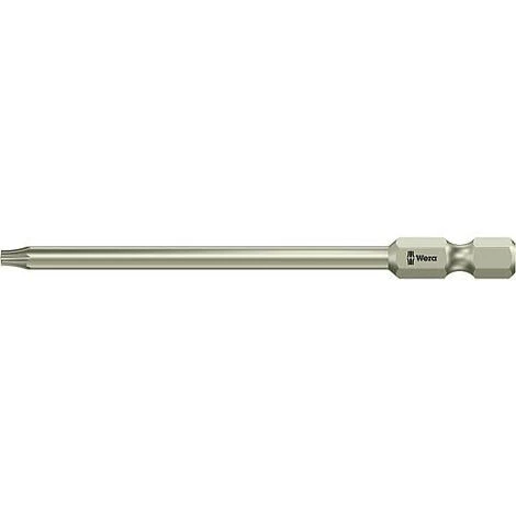 Embout WERA Femelle-TORX Inox Avec Alesage T10x89mm 1 Embout WERA Femelle-TORX Inox Avec Alesage T10x89mm