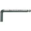 Cle Male Coudee WERA Chrome 6 Pans Avec Tete Spherique, 6,0x100mm, Court