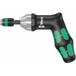 Wera 7467 Kraftform Manche « Pistolet », Tournevis Dynamométrique à Couple Préréglé Avec Mandrin à Serrage Rapide Rapidaptor, 1/4 Pouce, 25,0 In. Lbs. - 05074721001