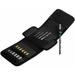 Wera 849/855/867/18 Mèches Hélicoïdales à Bois + Embouts, 18 Pièces - 05104653001