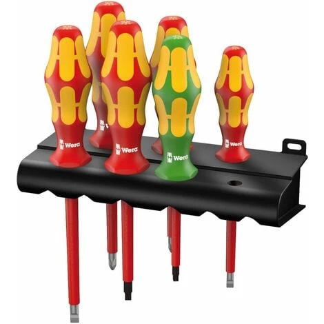 Wera 160 I/168 I/6 Rack Jeu De Tournevis Kraftform Plus Série 100 + Rack, 6 Pièces - 05347777001 1 Wera 160 I/168 I/6 Rack Jeu De Tournevis Kraftform Plus Série 100 + Rack, 6 Pièces - 05347777001