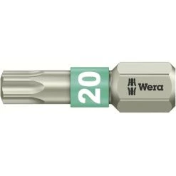 Embout Torx T 20 Wera 05071034001 Acier Inoxydable Forme (embouts): D 6.3 1 Pc(s)