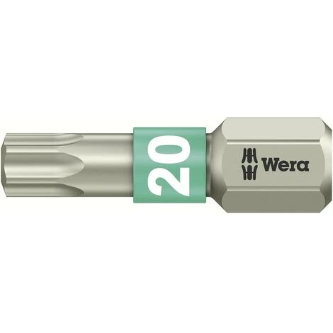 Embout Torx T 20 Wera 05071034001 Acier Inoxydable Forme (embouts): D 6.3 1 Pc(s) 1 Embout Torx T 20 Wera 05071034001 Acier Inoxydable Forme (embouts): D 6.3 1 Pc(s)
