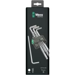 Wera 950 PKL/9 SM N SB 6 Pans Intérieurs Jeu De Clés Mâles Coudées 9 Pièces