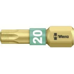Embout Torx T 20 Wera 05 066104 001 Acier à Outils Allié, Revêtement Diamanté Forme (embouts): D 6.3 1 Pc(s)