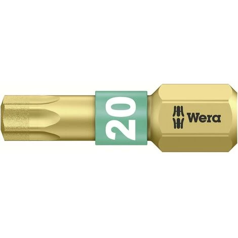 Embout Torx T 20 Wera 05 066104 001 Acier à Outils Allié, Revêtement Diamanté Forme (embouts): D 6.3 1 Pc(s) 1 Embout Torx T 20 Wera 05 066104 001 Acier à Outils Allié, Revêtement Diamanté Forme (embouts): D 6.3 1 Pc(s)