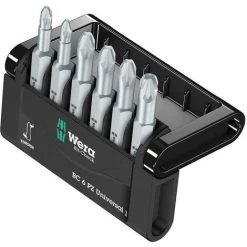 Wera Mini-Check PZ, 50 Mm 05056471001 Jeu Dembouts 6 Pièces Vis Pozidriv