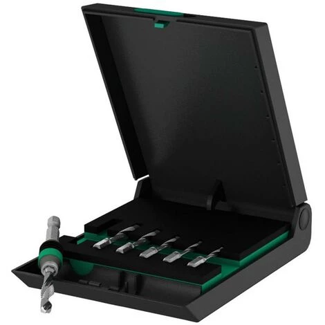 Wera 05104651001 Set De Tarauds Combinés 7 Pièces Métrique Coupe à Droite DIN 3126 HSS 1 Set -Wera Soldes Boutique 4411942 1