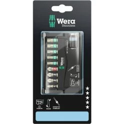 Wera 05073630001 - 10 Pièce(s) - Phillips - Cruciforme - Torx - PH 2 - PZ 1,PZ 2 - T10,T15,T20,T25,T30 - 200 Mm (05073630001)