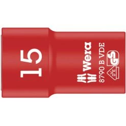 Wera WERA 8790 B VDE 05004959001 Außen-Sechskant VDE-Steckschlüsseleinsatz 15 Mm 3/8 (10 Mm) - Abtrieb: Außen-Sechskant· Antrieb (Schraubendreher): 3/8 (10 Mm)· Produkt-Art: VDE-Steckschlüsseleinsatz· Produktabmessung (05004959001)