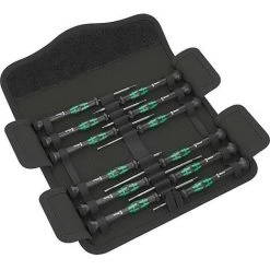 Kit Tournevis WERA Micro Electronicien Kraftform 12 Pcs Plat,cruciforme,clé Allen