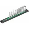 Wera 05005410001 Barre Magnétique Pour Douilles, A Deep 1, Jeu De Douilles, 1/4`, 9 Pièces Noir