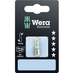 Embout Torx T 20 Wera 05073622001 Acier Inoxydable Forme (embouts): D 6.3 1 Pc(s)