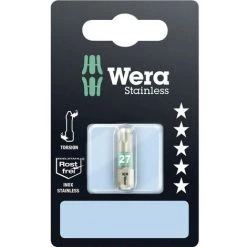 Embout Torx T 27 Wera 05073624001 Acier Inoxydable Forme (embouts): D 6.3 1 Pc(s)