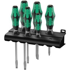 Wera 334 SK/6 Pour Latelier Jeu De Tournevis 6 Pièces Vis à Fente, Cruciforme Phillips