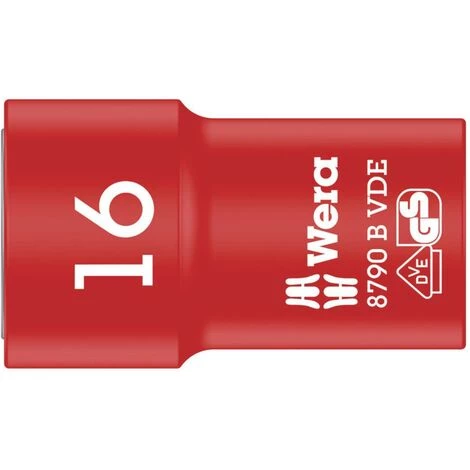 Wera 8790 B VDE 05004960001 6 Pans Extérieurs Douille VDE 16 Mm 3/8 (10 Mm) 1 Wera 8790 B VDE 05004960001 6 Pans Extérieurs Douille VDE 16 Mm 3/8 (10 Mm)