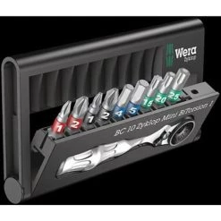 Wera Bit-Check 10 Zyklop Mini BiTorsion 1 05057418001 Jeu Dembouts 10 Pièces Cruciforme Phillips, Vis Pozidriv, TORX® I